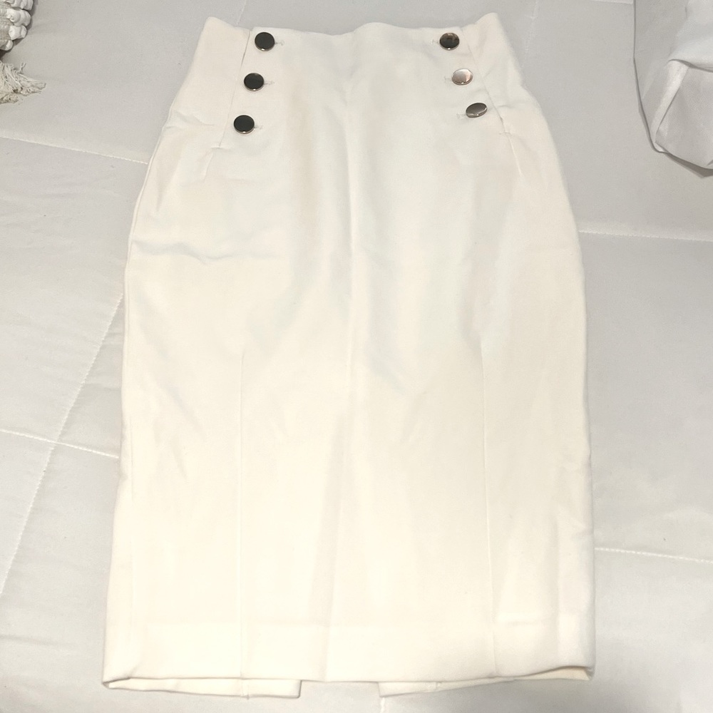White Midi Skirt
